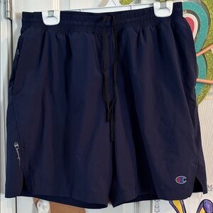 Champion Men's Dark Blue Athletic Shorts